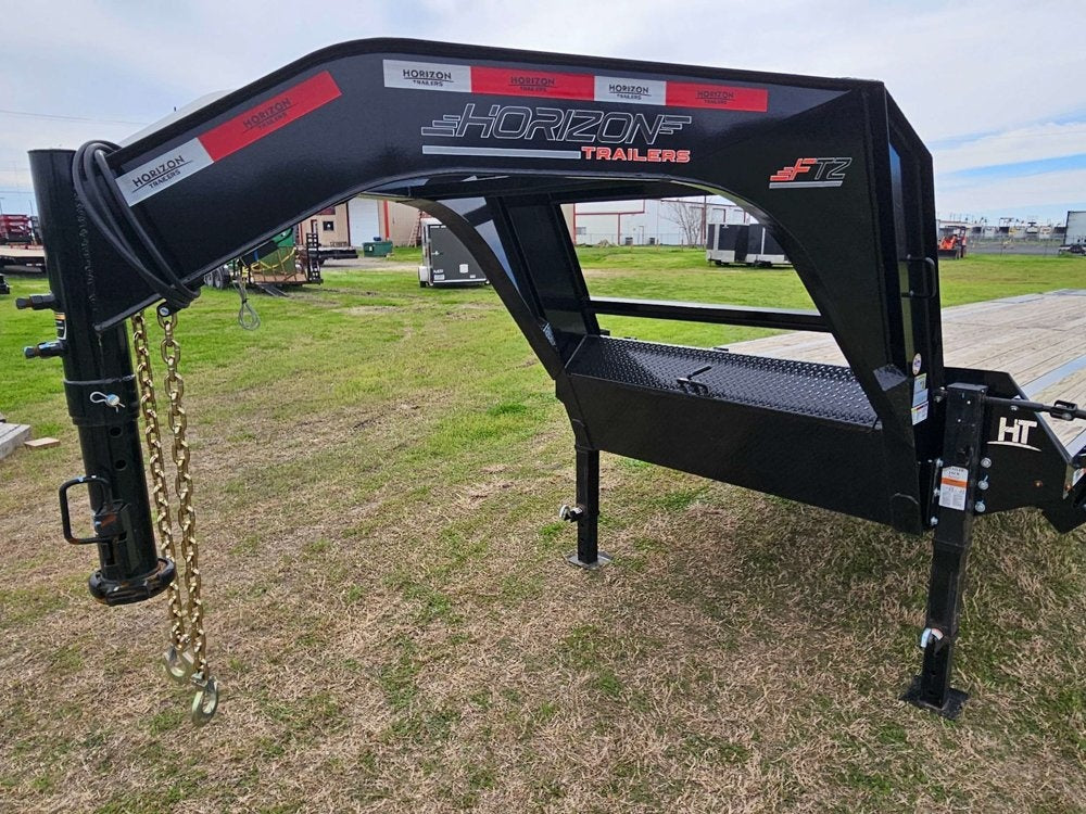 40' Black FTZ Gooseneck (2) 7k Axles Mega Ramps 15k GVWR 14ply Tires - I-Beam Bridge Upgrade - Hotshot Non-CDL/DO 7K MR - Stryker Dealership Group