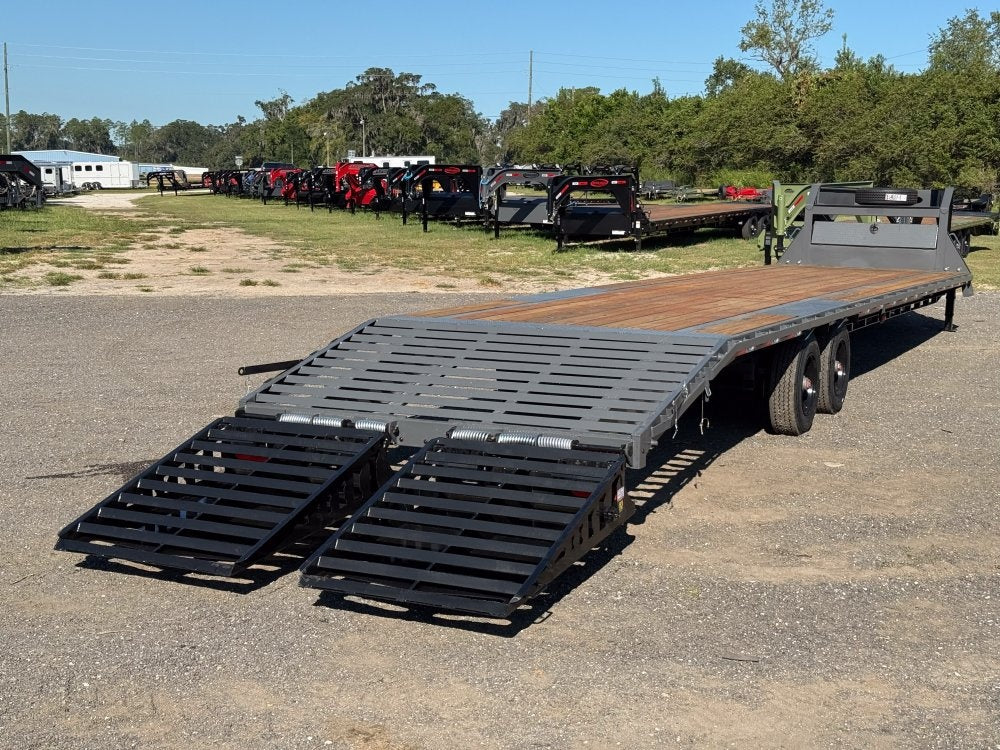 40' DKO Gooseneck Deckover 35' + 5' Mega Ramps (2) 10K Axles - Hotshot Non-CDL/DO 10K MR SS - Stryker Dealership Group