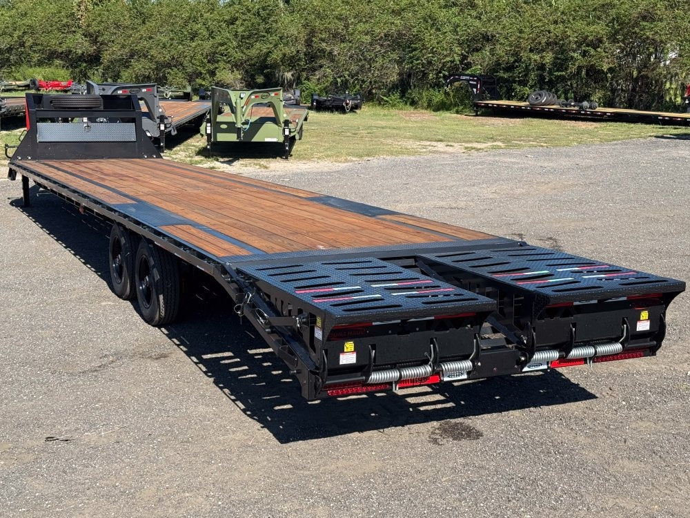 40' DKO Gooseneck Deckover 35' + 5' Mega Ramps (2) 10K Axles - Hotshot Non-CDL/DO 10K MR SS - Stryker Dealership Group
