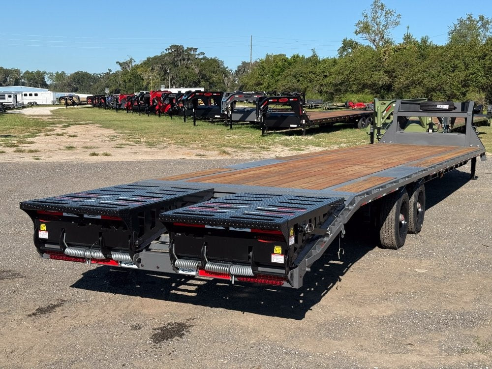 40' DKO Gooseneck Deckover 35' + 5' Mega Ramps (2) 10K Axles - Hotshot Non-CDL/DO 10K MR SS - Stryker Dealership Group