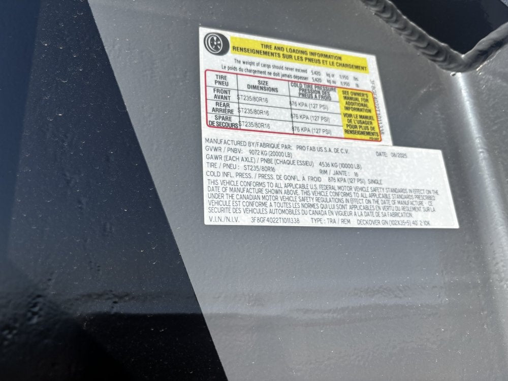 40' DKO Gooseneck Deckover 35' + 5' Mega Ramps (2) 10K Axles - Hotshot Non-CDL/DO 10K MR SS - Stryker Dealership Group