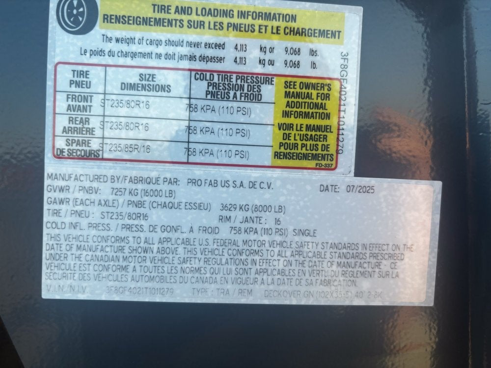 40' DKO Gooseneck Deckover 35' + 5' Mega Ramps (2) 8K Axles - Hotshot Non-CDL/DO 8K MR - Stryker Dealership Group