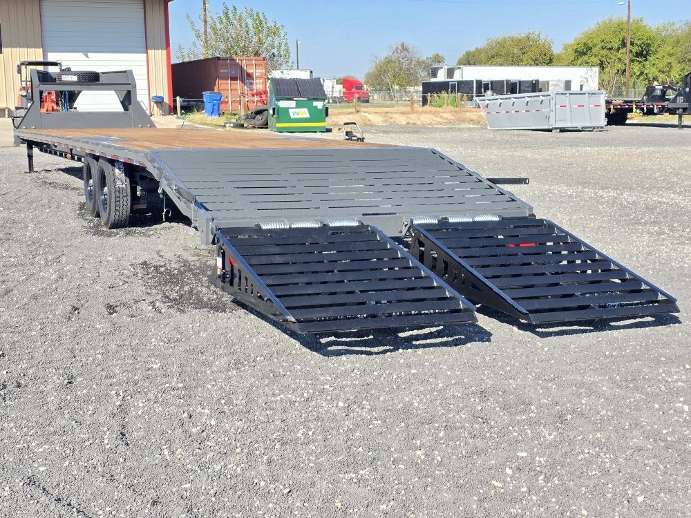 40' DKO Gooseneck Deckover 35' + 5' Mega Ramps (2) 8K Axles - Hotshot Non-CDL/DO 8K MR - Stryker Dealership Group