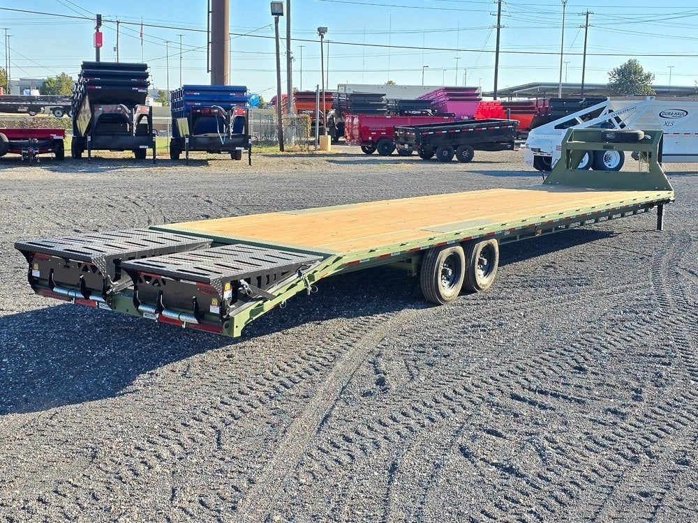 40' DKO Gooseneck Deckover 35' + 5' Mega Ramps (2) 8K Axles - Hotshot Non-CDL/DO 8K MR - Stryker Dealership Group