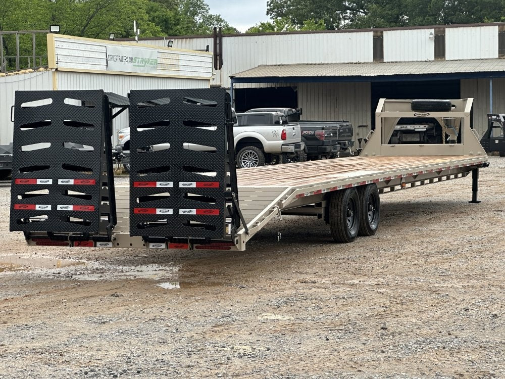 40' DKO Gooseneck Deckover 35' + 5' Mega Ramps (2) 8K Axles, 14 Ply Tires - Hotshot Non-CDL/DO 8K MR - Stryker Dealership Group