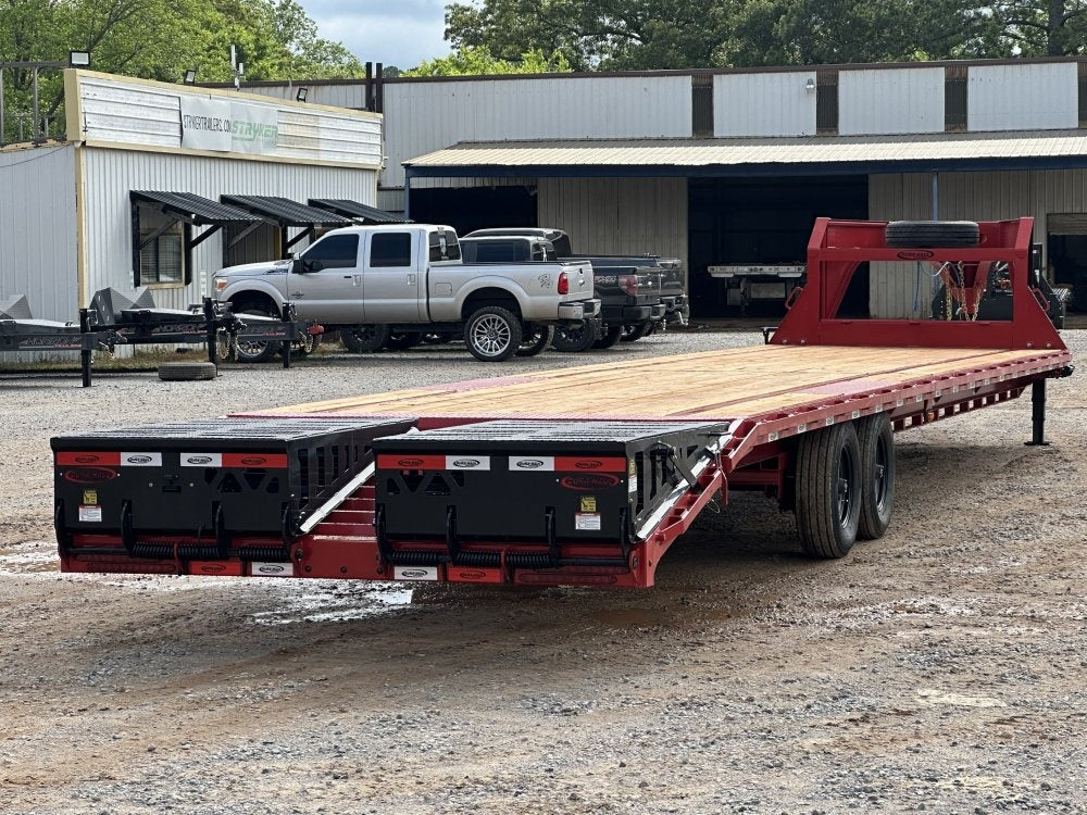 40' DKO Gooseneck Deckover 35' + 5' Mega Ramps (2) 8K Axles, 14 Ply Tires - Hotshot Non-CDL/DO 8K MR - Stryker Dealership Group