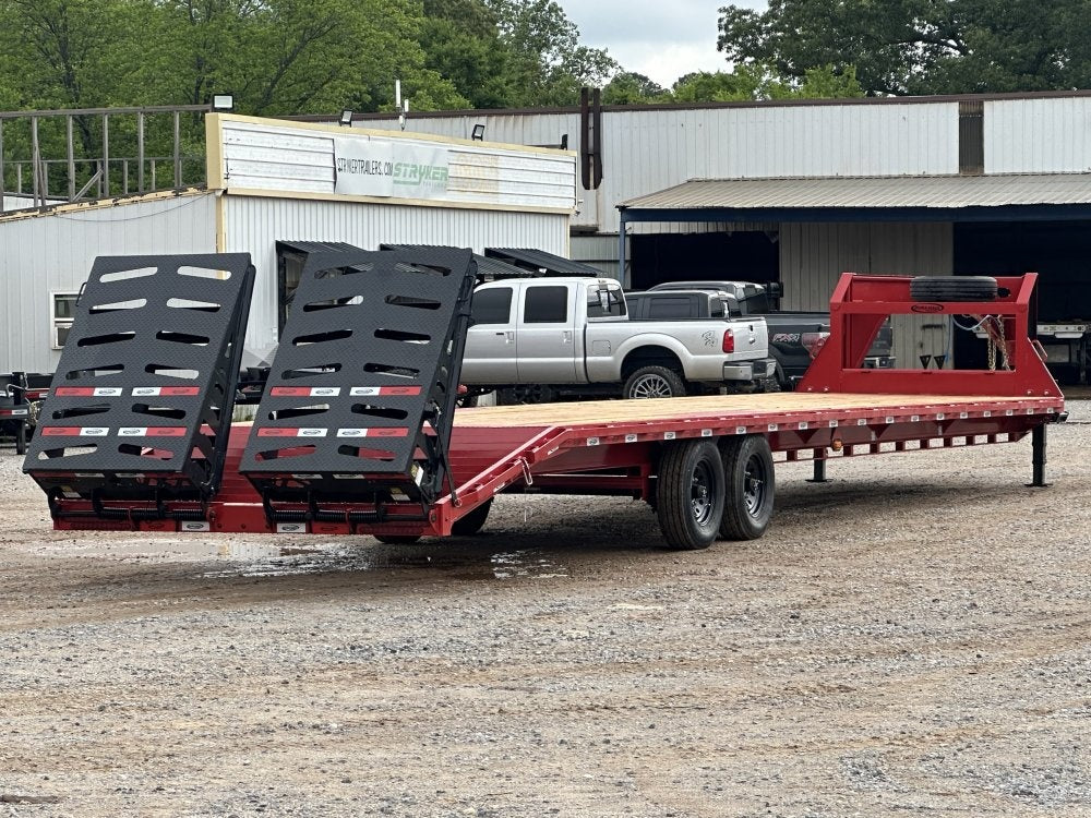 40' DKO Gooseneck Deckover 35' + 5' Mega Ramps (2) 8K Axles, 14 Ply Tires - Hotshot Non-CDL/DO 8K MR - Stryker Dealership Group