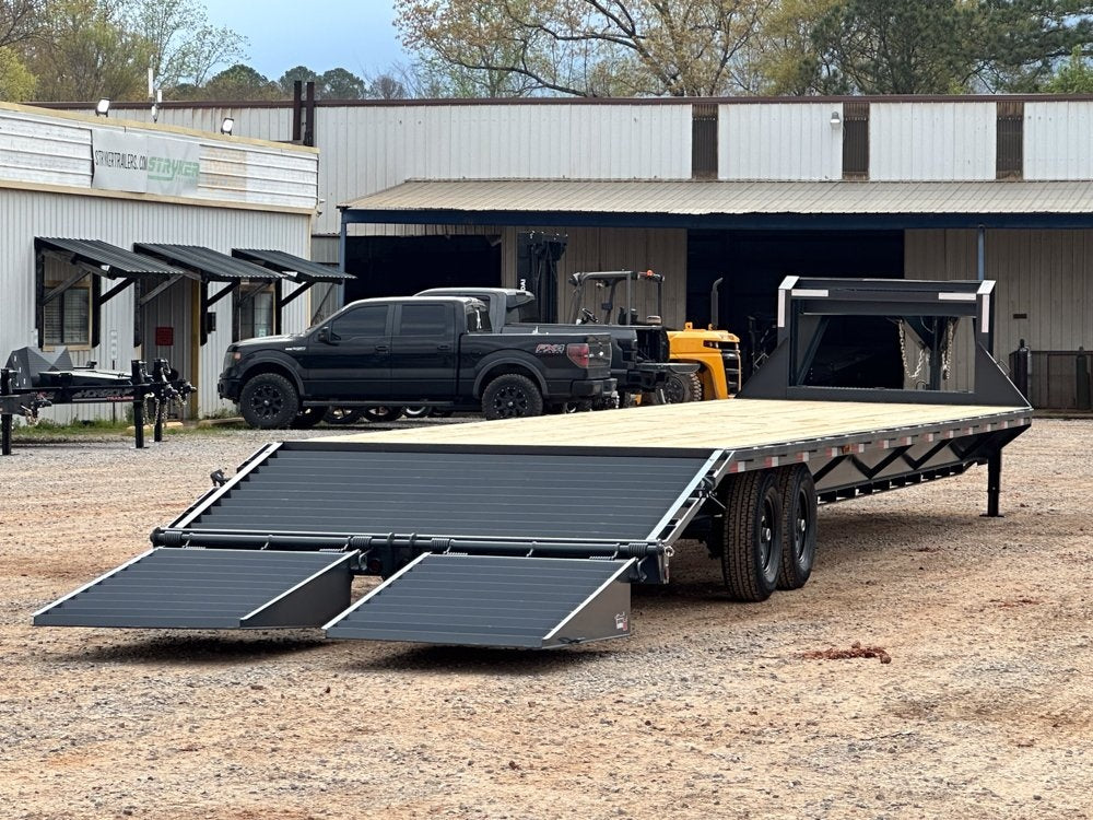 40' ECO Gooseneck (2) 7k Axles Mega 14k GVWR 14ply Tires - 14# IB - Super Single Deckover/DO 7K MR - Stryker Dealership Group