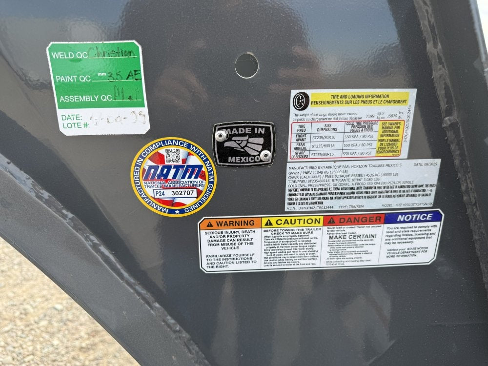 40' FHZ Gooseneck Deckover (2) 10K Axles Mega Ramps - Dual Wheel Deckover/DO 10K MR DW - Stryker Dealership Group