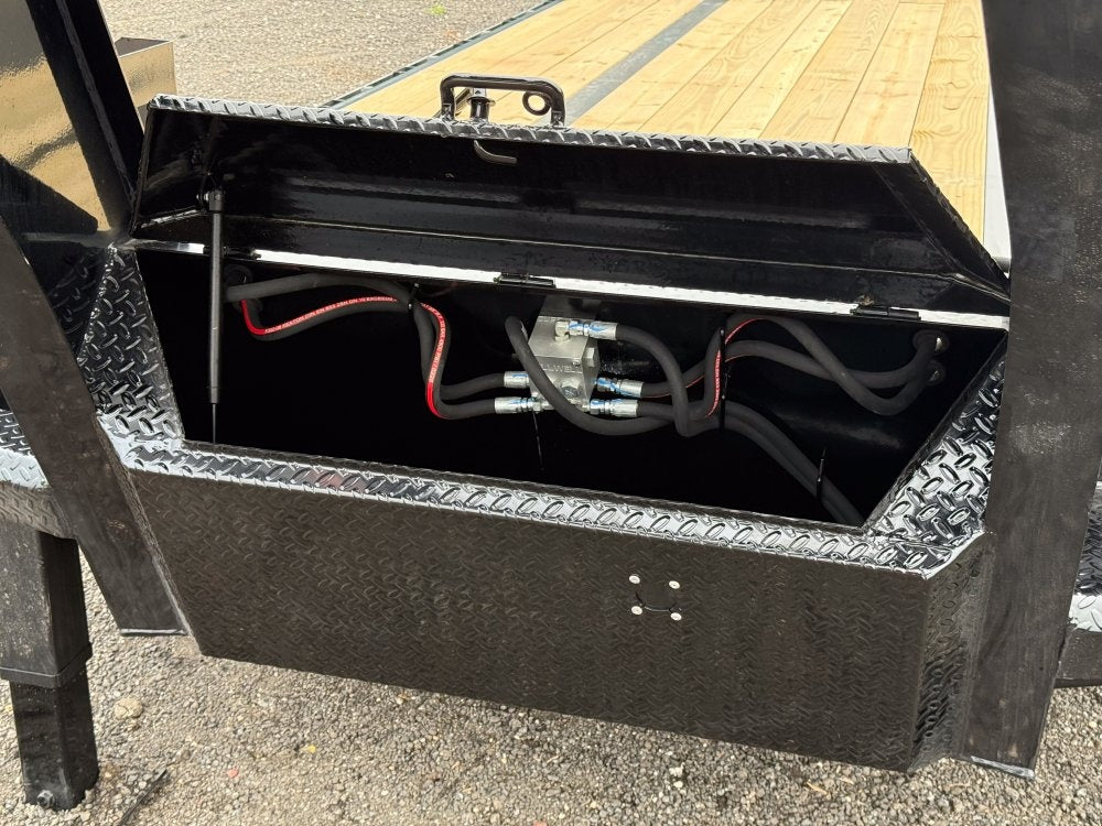 40' FHZ Gooseneck Deckover (2) 12K Axles Mega Ramps 25.9 GVWR, Hydraulic Jacks - Heavy Duty Deckover/DO 12K MR - Stryker Dealership Group