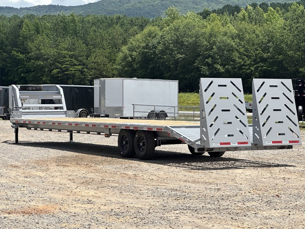 40' FTZ Gooseneck (2) 7k Axles Mega 14k GVWR 14ply Tires - I-Beam Bridge Upgrade - Hotshot Non-CDL/DO 7K MR - Stryker Dealership Group