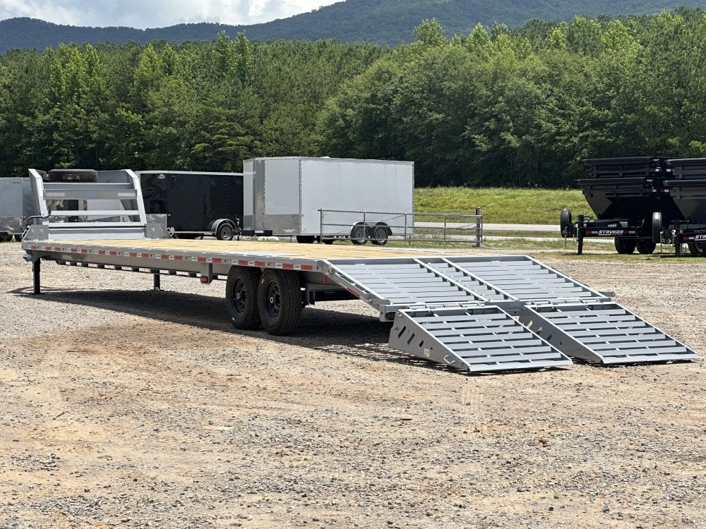 40' FTZ Gooseneck (2) 7k Axles Mega 14k GVWR 14ply Tires - I-Beam Bridge Upgrade - Hotshot Non-CDL/DO 7K MR - Stryker Dealership Group