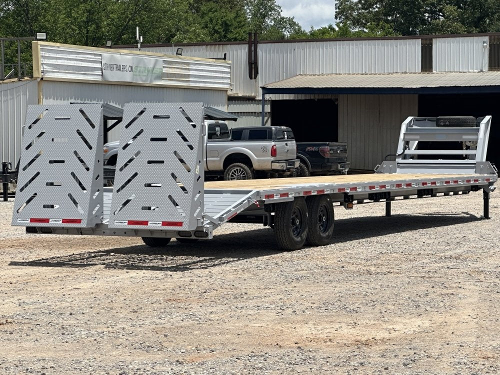 40' FTZ Gooseneck (2) 7k Axles Mega 14k GVWR 14ply Tires - I-Beam Bridge Upgrade - Hotshot Non-CDL/DO 7K MR - Stryker Dealership Group