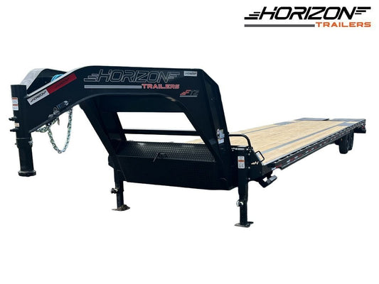 40' FTZ Gooseneck (2) 8k Axles - Mega Ramps - 16k GVWR - 14ply Tires plus Spare - 16# IB - Ratchet R - Hotshot Non-CDL/DO 8K MR - Stryker Dealership Group