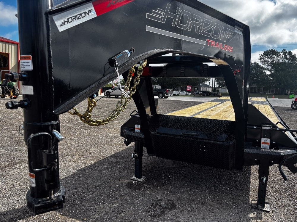 40' FYZ Gooseneck Flat deck Hydraulic Dovetail 12K Axles - Hydraulic Dovetail - Stryker Dealership Group