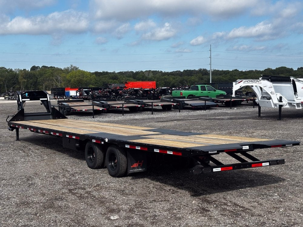 40' FYZ Gooseneck Flat deck Hydraulic Dovetail 12K Axles - Hydraulic Dovetail - Stryker Dealership Group
