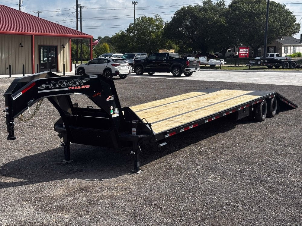 40' FYZ Gooseneck Flat deck Hydraulic Dovetail 12K Axles - Hydraulic Dovetail - Stryker Dealership Group