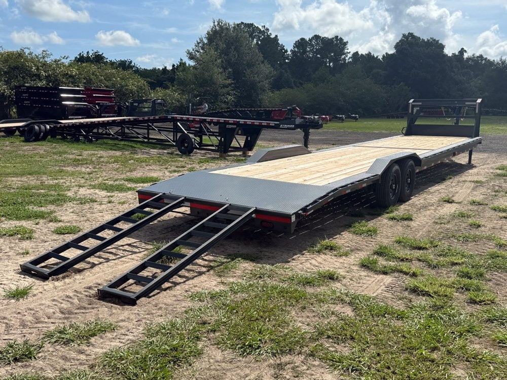 40' H8 Gooseneck Slide In Ramps 7k Axles - Equipment Trailers - Stryker Dealership Group