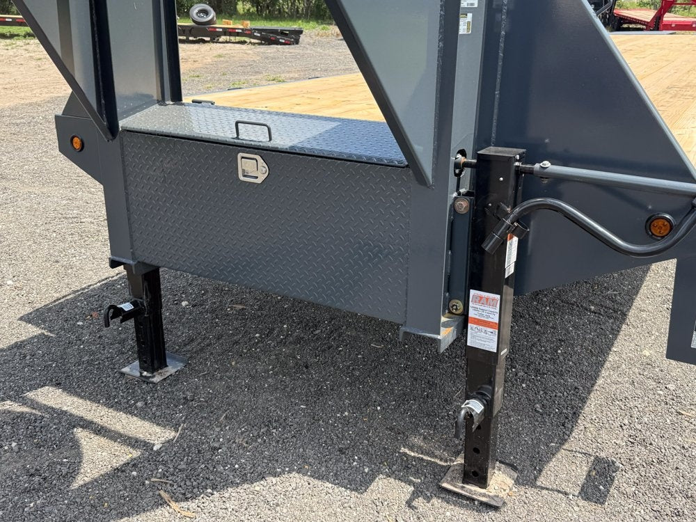 40' HD Gooseneck (2) 10k Axles Mega Ramps 18 ply Tires - 14# IB - Hotshot Non-CDL/DO 10K MR SS - Stryker Dealership Group