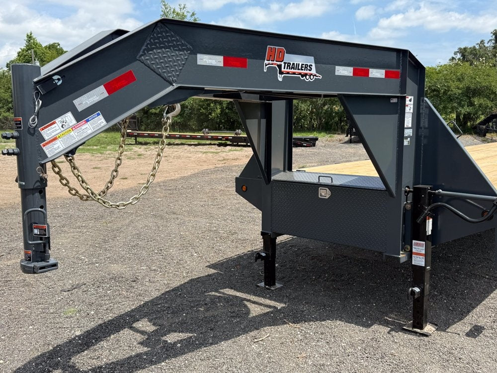 40' HD Gooseneck (2) 10k Axles Mega Ramps 18 ply Tires - 14# IB - Hotshot Non-CDL/DO 10K MR SS - Stryker Dealership Group