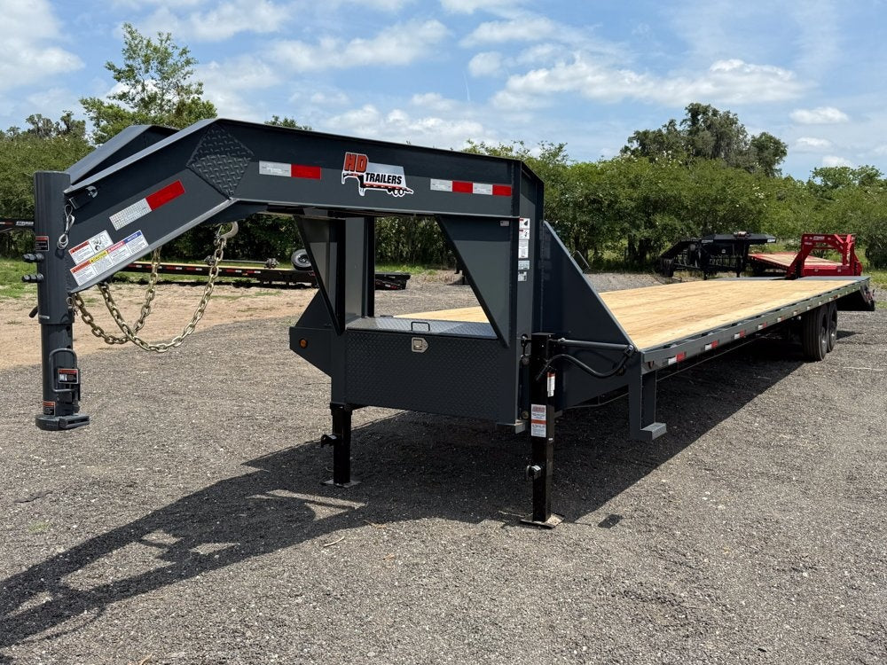 40' HD Gooseneck (2) 10k Axles Mega Ramps 18 ply Tires - 14# IB - Hotshot Non-CDL/DO 10K MR SS - Stryker Dealership Group