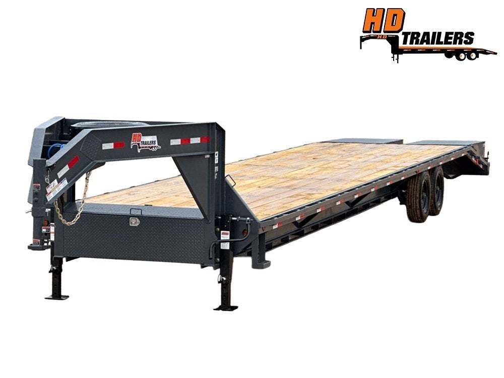 40' HD Gooseneck (2) 8k Axles Mega 16k GVWR 14ply Tires - Hotshot Non-CDL/DO 8K MR - Stryker Dealership Group