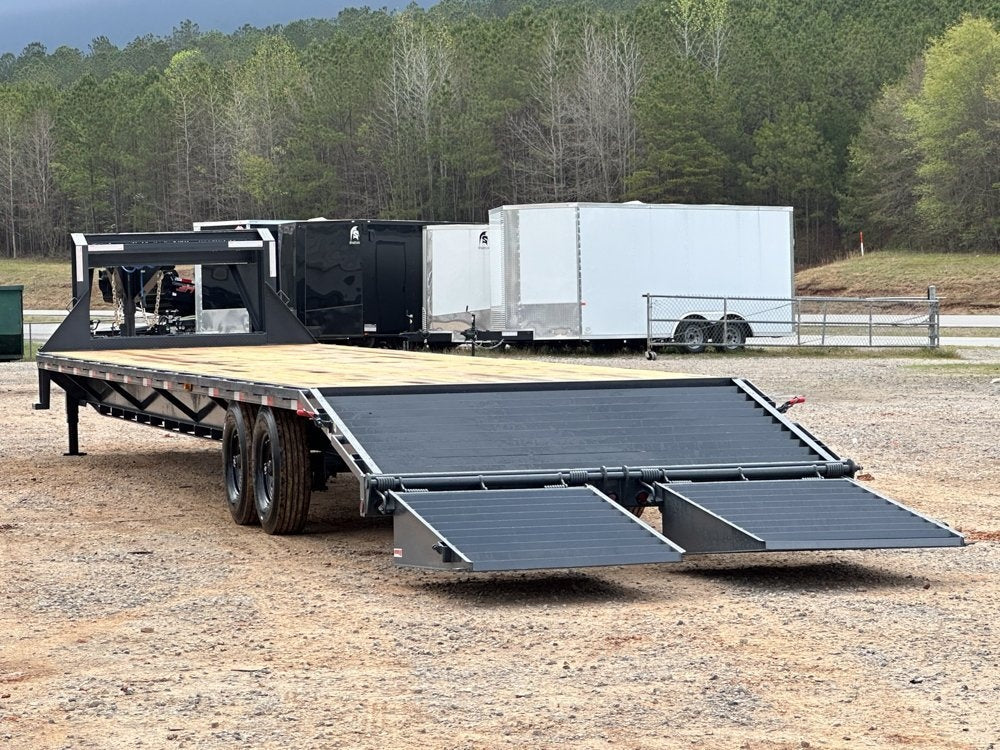 40' HD Gooseneck (2) 8k Axles Mega 16k GVWR 14ply Tires - Hotshot Non-CDL/DO 8K MR - Stryker Dealership Group
