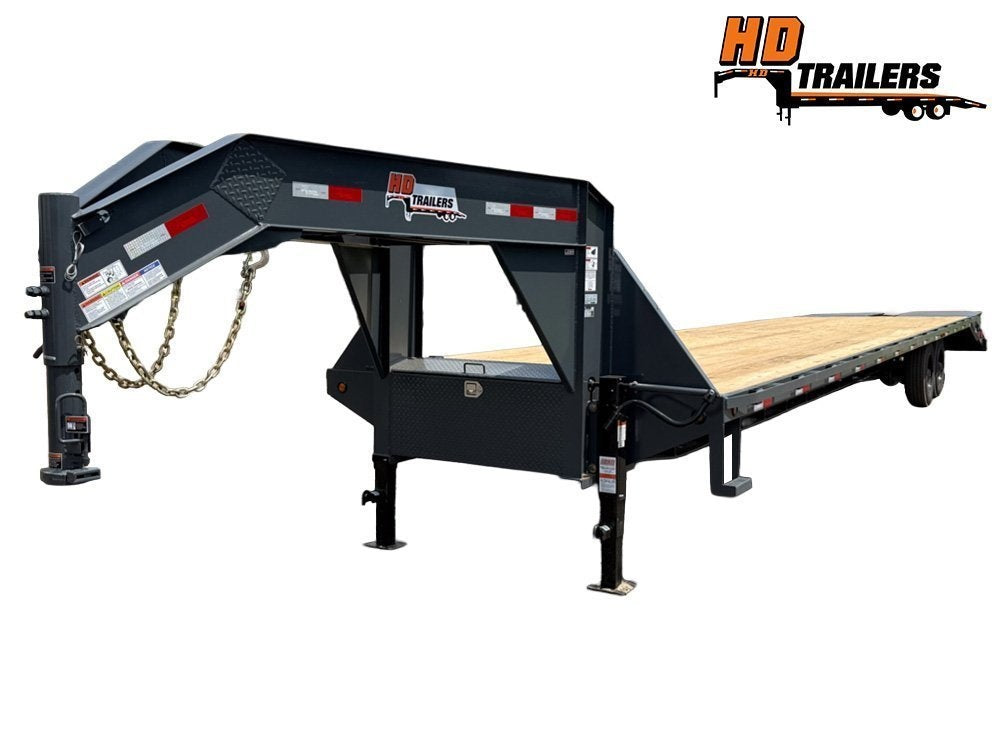 40' HD Gooseneck (2) 8k Axles Mega 16k GVWR 14ply Tires - Hotshot Non-CDL/DO 8K MR - Stryker Dealership Group