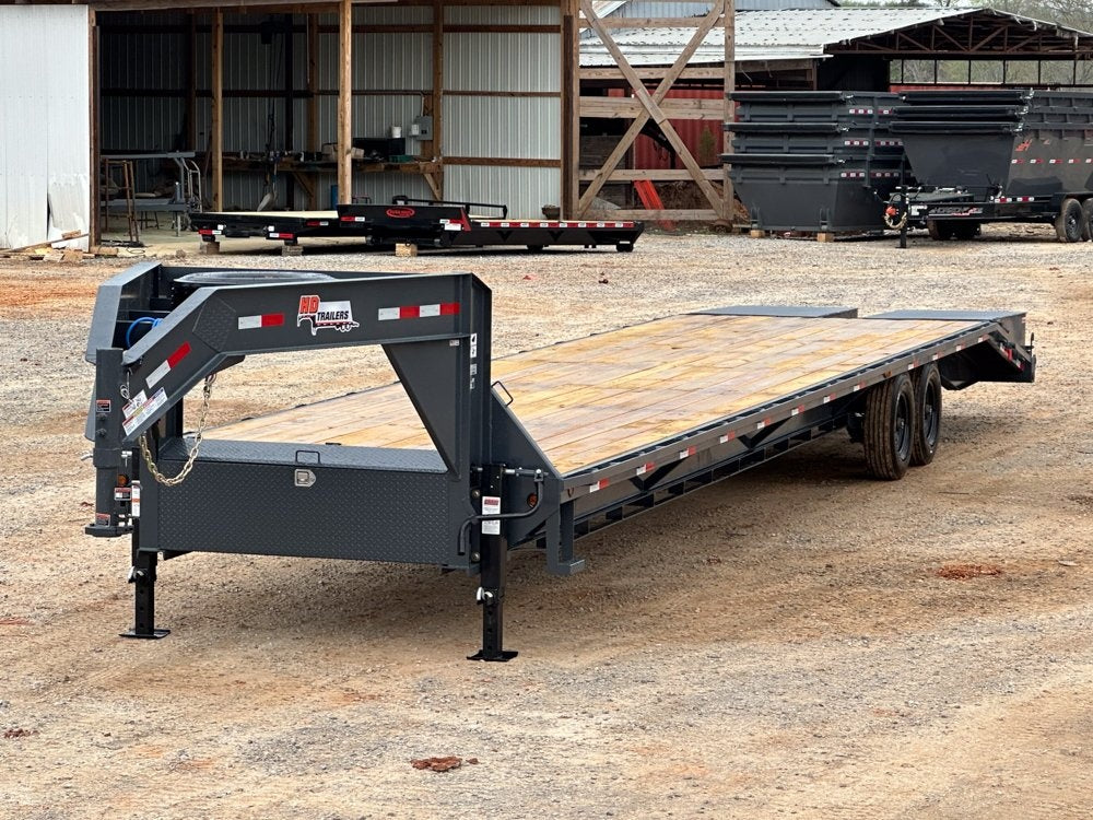 40' HD Gooseneck (2) 8k Axles Mega 16k GVWR 14ply Tires - Hotshot Non-CDL/DO 8K MR - Stryker Dealership Group