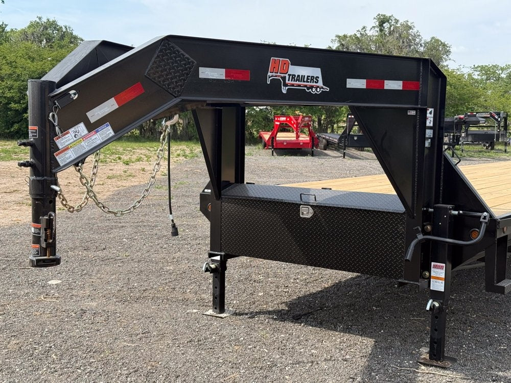 40' HD Gooseneck (2) 8k Axles Mega 16k GVWR 14ply Tires - 14# IB - Hotshot Non-CDL/DO 8K MR - Stryker Dealership Group