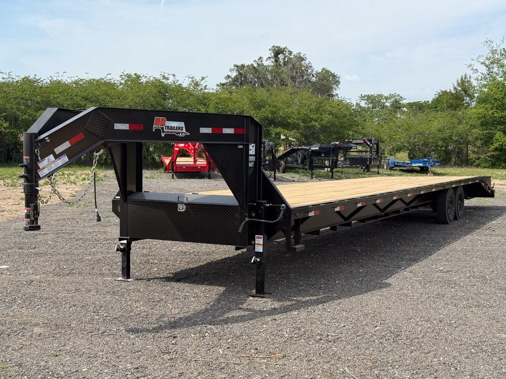 40' HD Gooseneck (2) 8k Axles Mega 16k GVWR 14ply Tires - 14# IB - Hotshot Non-CDL/DO 8K MR - Stryker Dealership Group