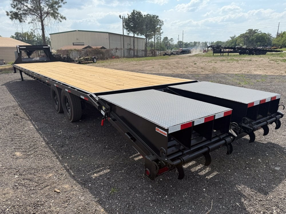 40' HD Gooseneck (2) 8k Axles Mega 16k GVWR 14ply Tires - 14# IB - Hotshot Non-CDL/DO 8K MR - Stryker Dealership Group