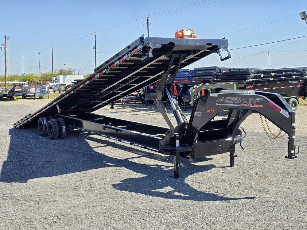 40' Horizon CFT Gooseneck Full Tilt Container Trailer - (2) 12k Axles - Container Tilt - Container Tilt - Stryker Dealership Group