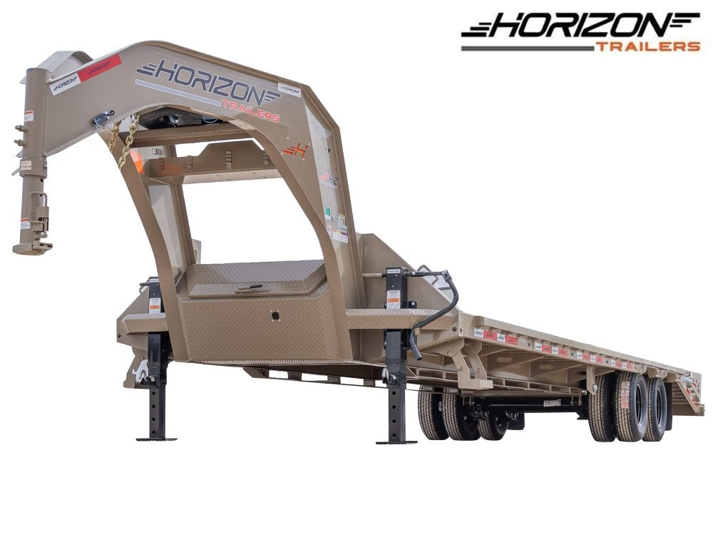 40' Horizon FHZ Gooseneck Dual Wheel Deckover Trailer Mega Ramps - (2) 10K Axles - Dual Wheel Deckover/DO 10K MR DW - Stryker Dealership Group