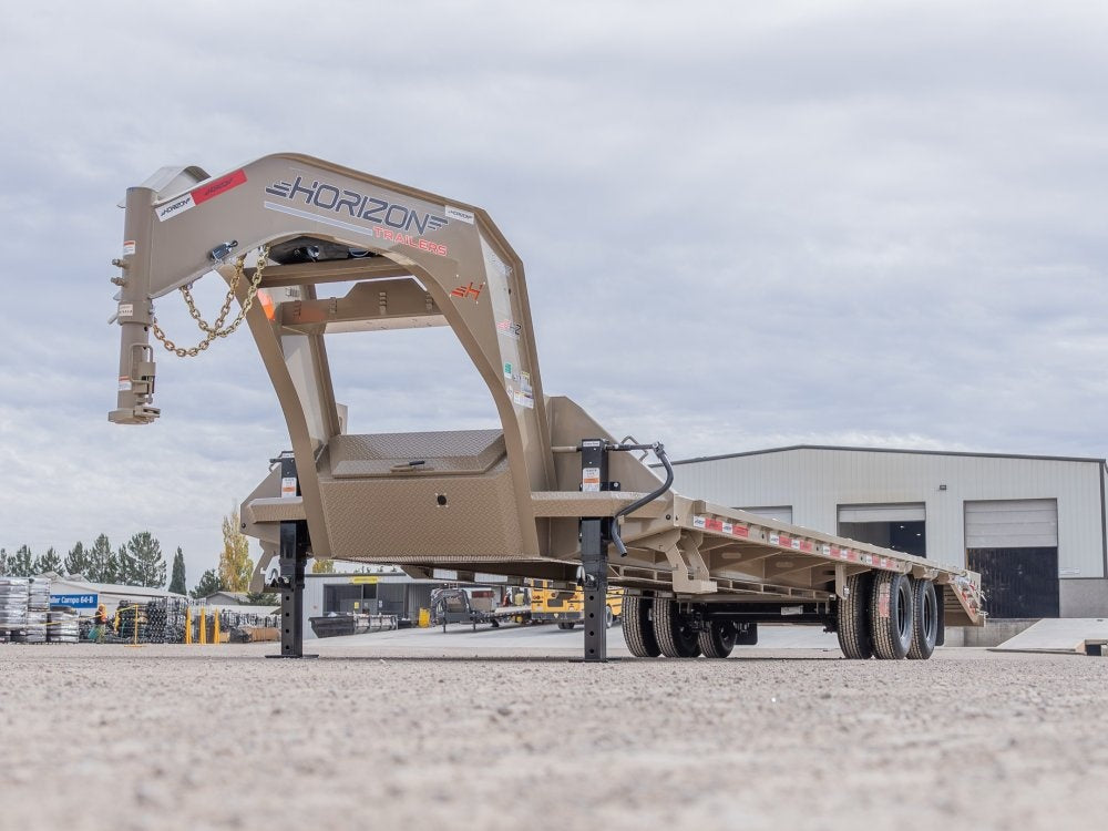 40' Horizon FHZ Gooseneck Dual Wheel Deckover Trailer Mega Ramps - (2) 10K Axles - Dual Wheel Deckover/DO 10K MR DW - Stryker Dealership Group