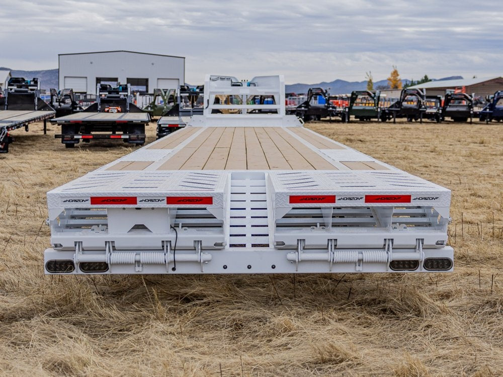 40' Horizon FTZ Gooseneck Deckover Trailer Mega Ramps - (2) 10k Axles - Hotshot Non-CDL/DO 10K MR SS - Stryker Dealership Group