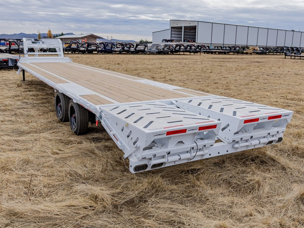 40' Horizon FTZ Gooseneck Deckover Trailer Mega Ramps - (2) 10k Axles - Hotshot Non-CDL/DO 10K MR SS - Stryker Dealership Group