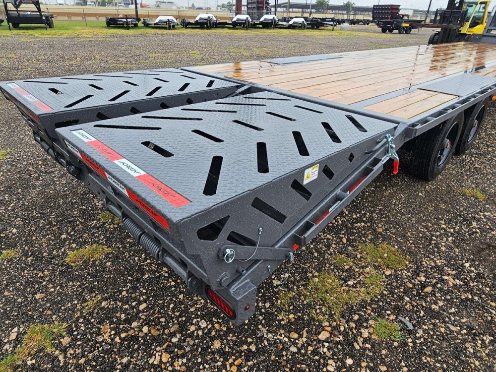 40' Horizon FTZ Gooseneck Deckover Trailer Mega Ramps - (2) 10k Axles - Hotshot Non-CDL/DO 10K MR SS - Stryker Dealership Group