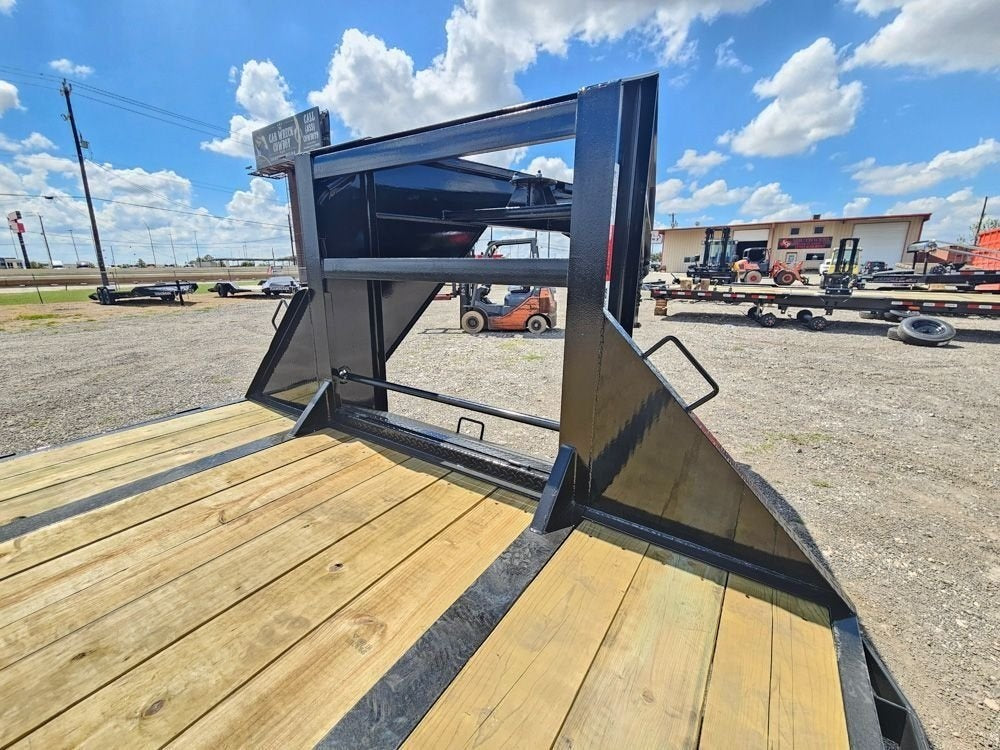 40' Hotshot Elite Gooseneck SD 10k Axles - Derated 12k GVWR - 18ply Tires & Spare & 10' Aluminum Ram - Hotshot Non-CDL/DO 10K SD SS - Stryker Dealership Group