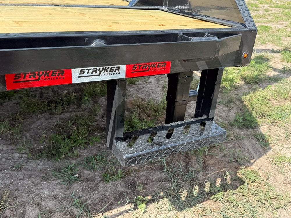 40' Hotshot Elite Gooseneck SD 10k Axles - Derated 12k GVWR - 18ply Tires & Spare & 10' Aluminum Ram - Hotshot Non-CDL/DO 10K SD SS - Stryker Dealership Group