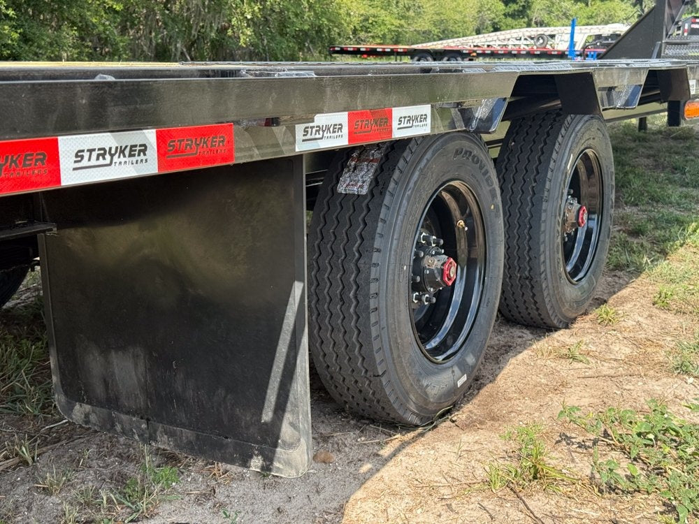 40' Hotshot Elite Gooseneck SD 10k Axles - Derated 12k GVWR - 18ply Tires & Spare & 10' Aluminum Ram - Hotshot Non-CDL/DO 10K SD SS - Stryker Dealership Group