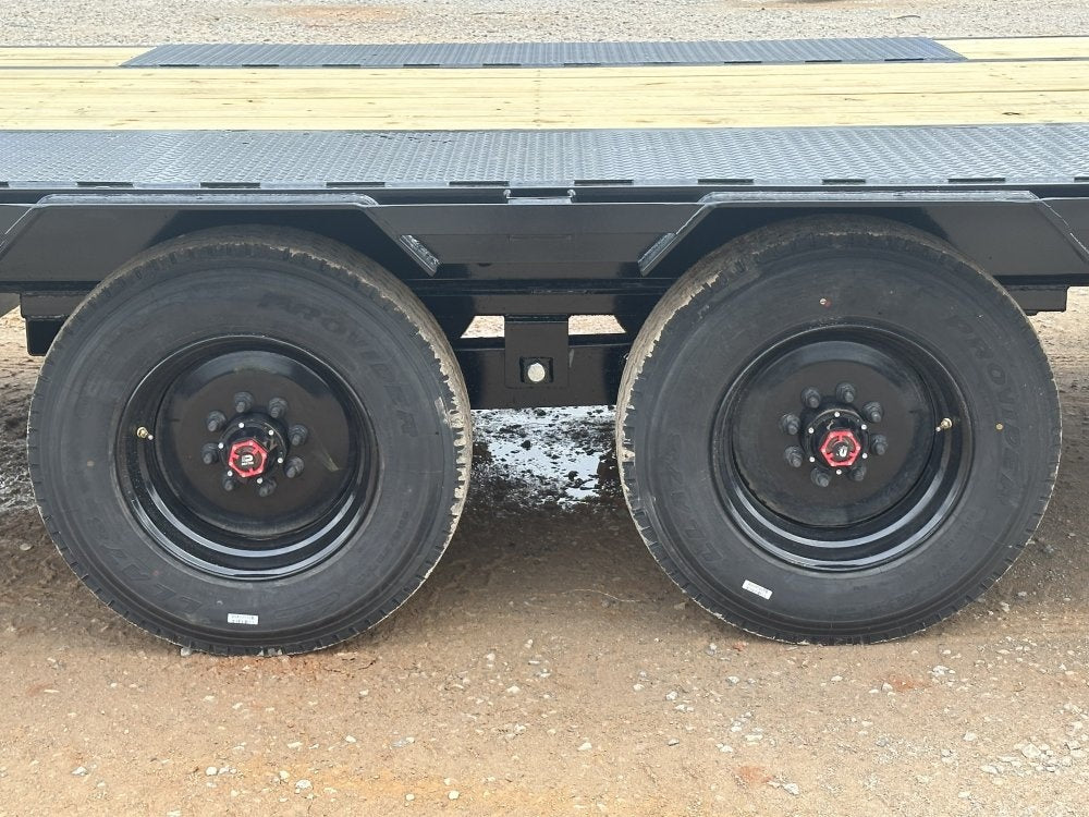 40' Hotshot Elite Gooseneck SD 10k Axles - Derated 12k GVWR - 18ply Tires & Spare & 10' Aluminum Ram - Hotshot Non-CDL/DO 10K SD SS - Stryker Dealership Group