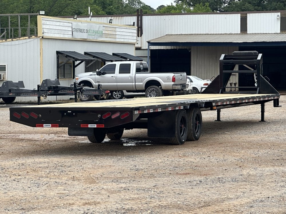 40' Hotshot Elite Gooseneck SD 10k Axles - Derated 12k GVWR - 18ply Tires & Spare & 10' Aluminum Ram - Hotshot Non-CDL/DO 10K SD SS - Stryker Dealership Group