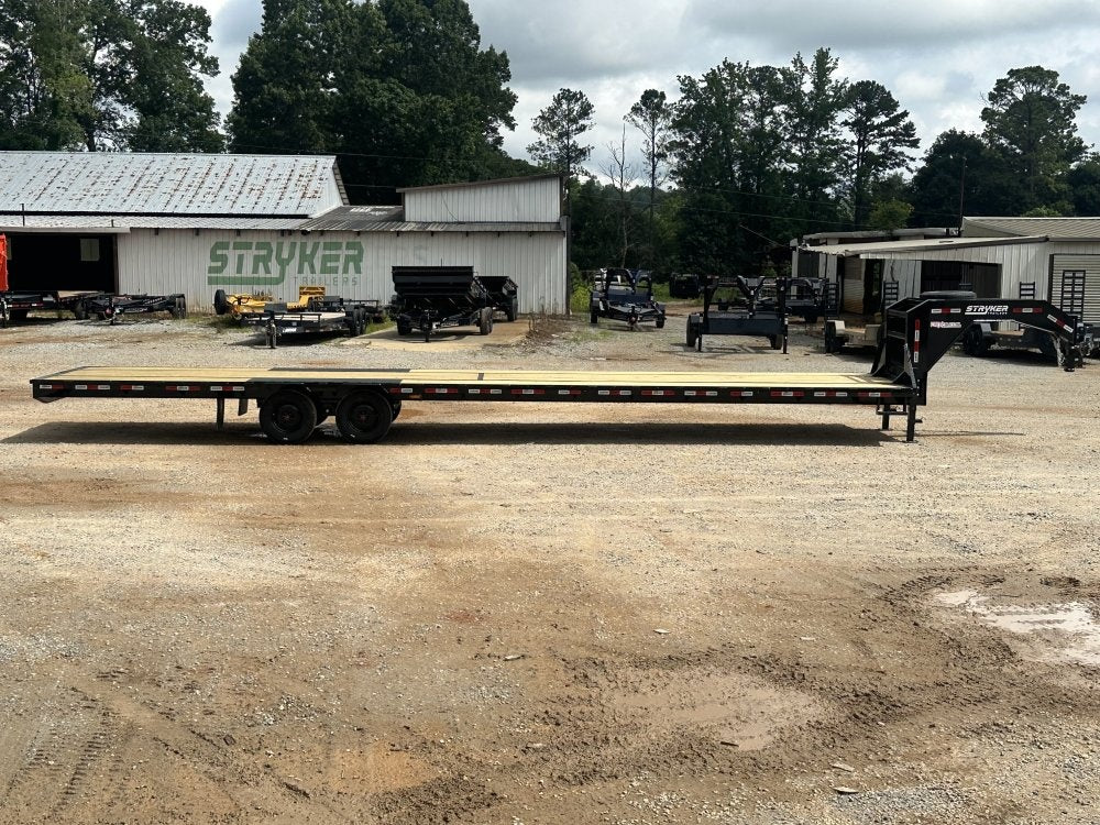 40' Hotshot Elite Gooseneck SD 10k Axles - Derated 12k GVWR - 18ply Tires & Spare & 10' Aluminum Ram - Hotshot Non-CDL/DO 10K SD SS - Stryker Dealership Group