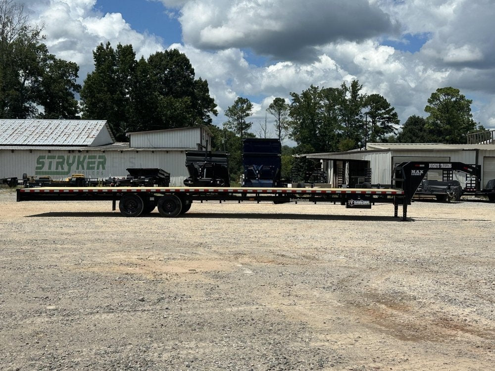 40" Max Light Gooseneck Hotshot Trailer (2) 10K Axles, 102" Wide, 10' Aluminum Ramps - Hotshot Non-CDL/DO 10K SD SS - Stryker Dealership Group