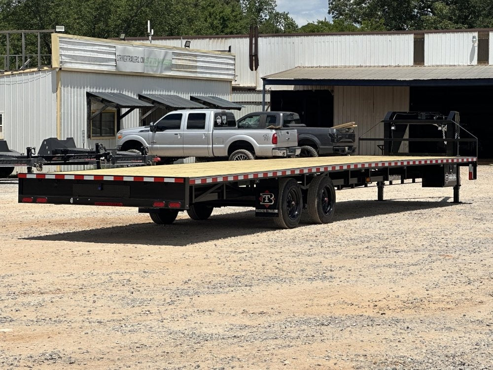 40" Max Light Gooseneck Hotshot Trailer (2) 10K Axles, 102" Wide, 10' Aluminum Ramps - Hotshot Non-CDL/DO 10K SD SS - Stryker Dealership Group