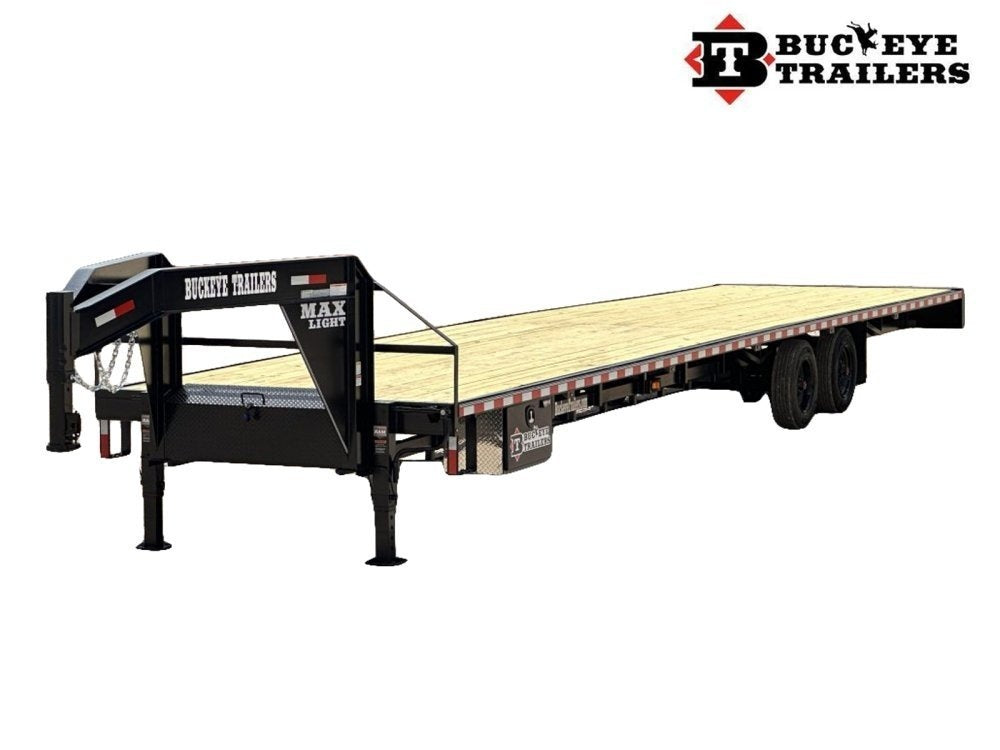 40" Max Light Gooseneck Hotshot Trailer (2) 10K Axles, 102" Wide, 10' Aluminum Ramps - Hotshot Non-CDL/DO 10K SD SS - Stryker Dealership Group
