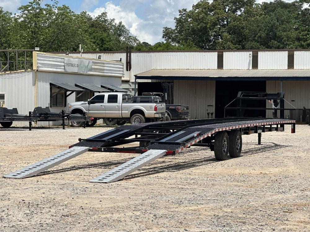 40' Max Lite Gooseneck Mesh Car Hauler (2) 8K Axles 102" Wide - Truck & Van Trailers/Multi Car Haulers - Stryker Dealership Group