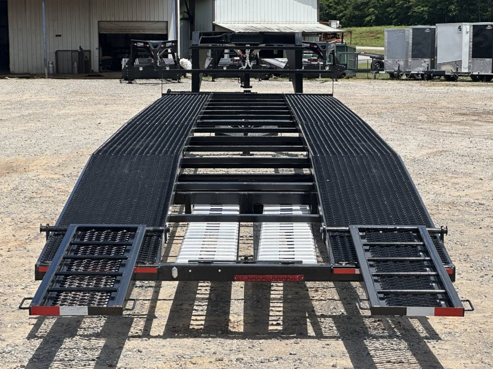 40' Max Lite Gooseneck Mesh Car Hauler (2) 8K Axles 102" Wide - Truck & Van Trailers/Multi Car Haulers - Stryker Dealership Group