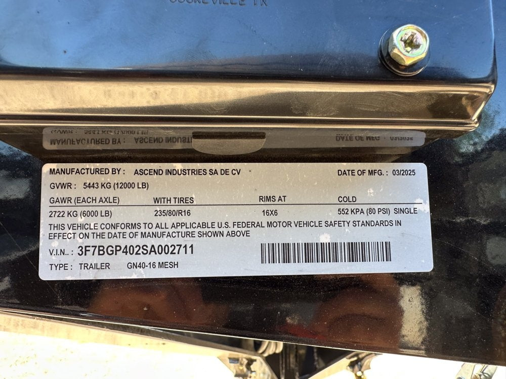 40' Mesh Deck (2) 8k Axles - 12k GVWR Derated- 14 Ply Tires w/Spare - 10' Aluminum Ramps - Warrior W - Truck & Van Trailers/Truck & Van Trailers - Stryker Dealership Group